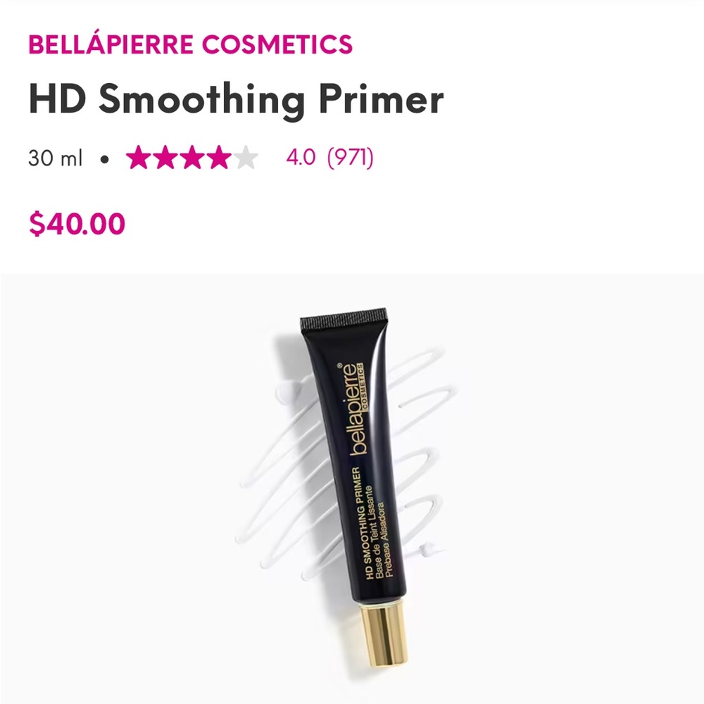 Bellapierre Cosmetics HD Smoothing Primer